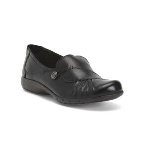 COBB HILL ROCKPORT Black Leather Paullete Comfort Loafers